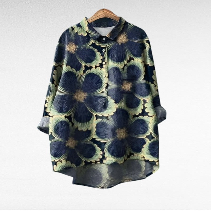 Camille | Elegancka Letnia Bluzka z Lnu