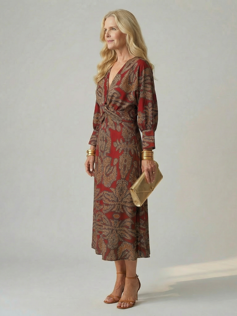 Alicja | Sukienka Midi Kopertowa