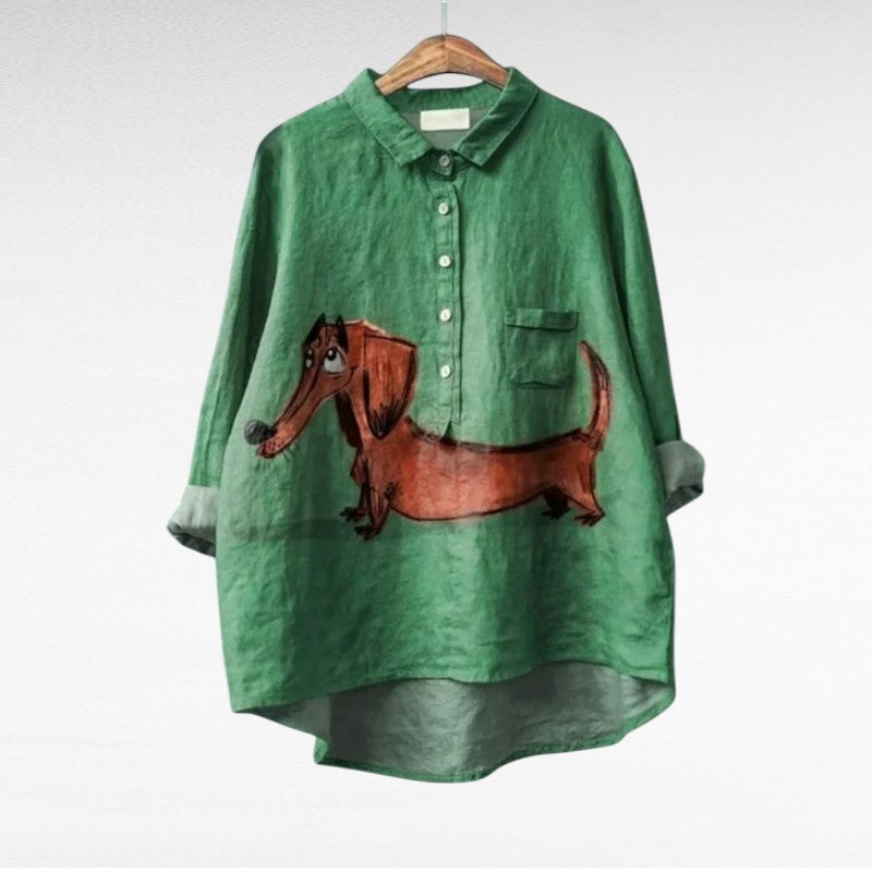 Cloé | Elegancka Letnia Bluzka z Lnu