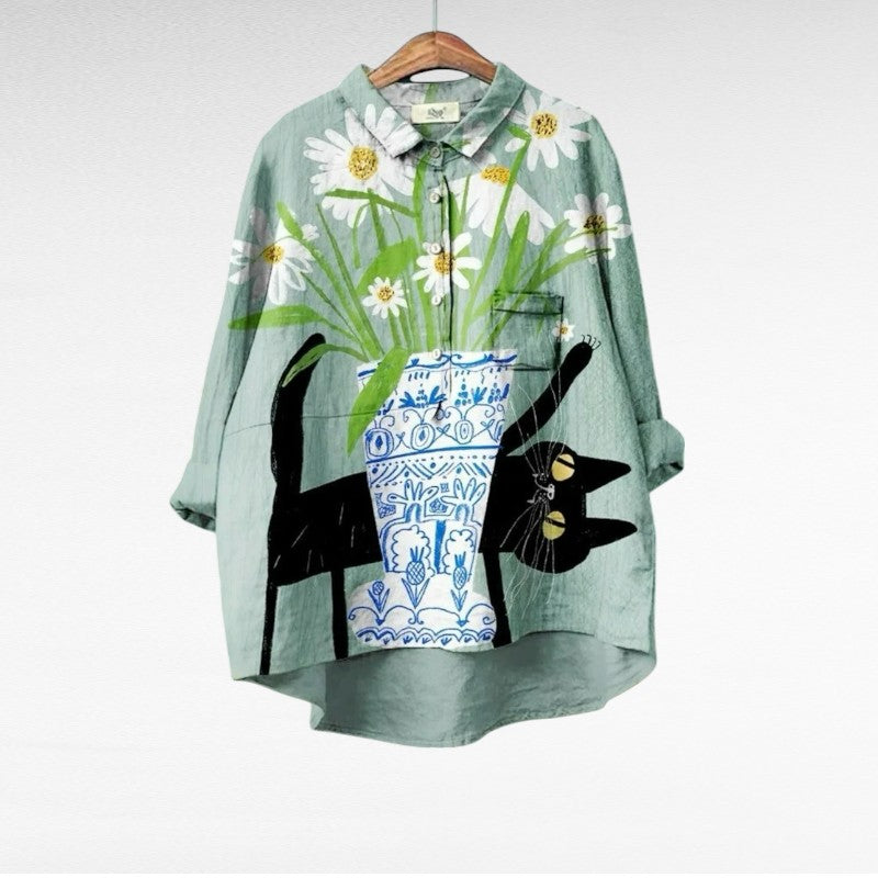 Alice | Elegancka Letnia Bluzka z Lnu