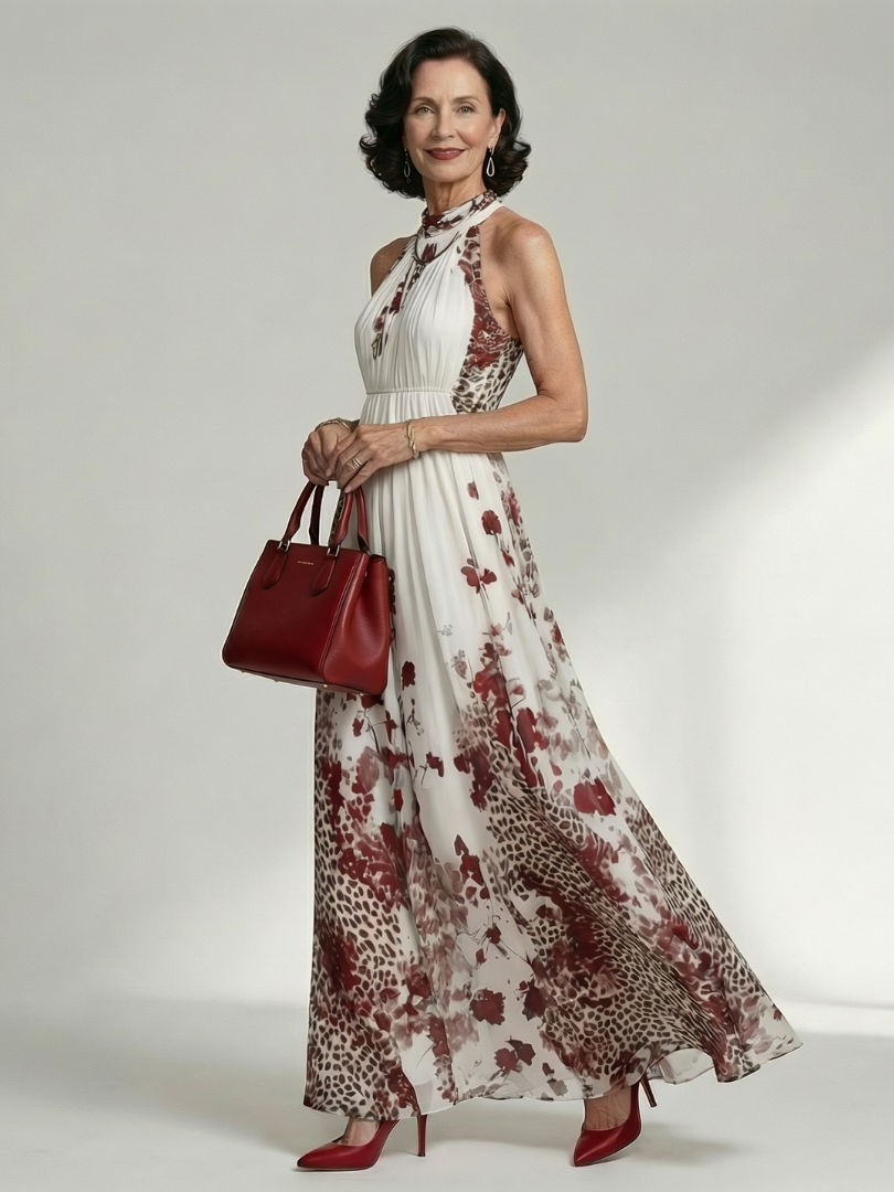 Grażyna | Pleated Maxi Dress