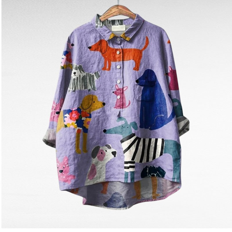 Constance | Elegancka Letnia Bluzka z Lnu