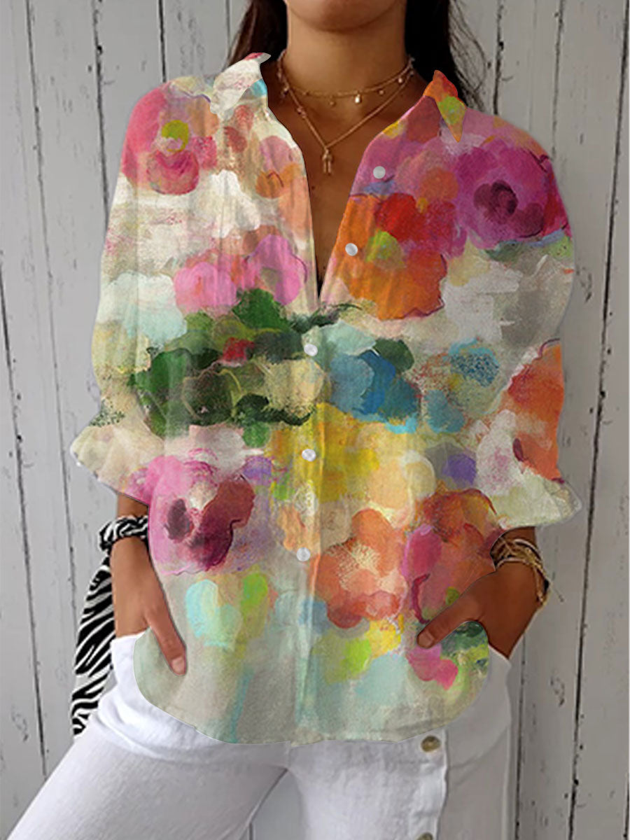 Elara | Watercolor Dream Blouse