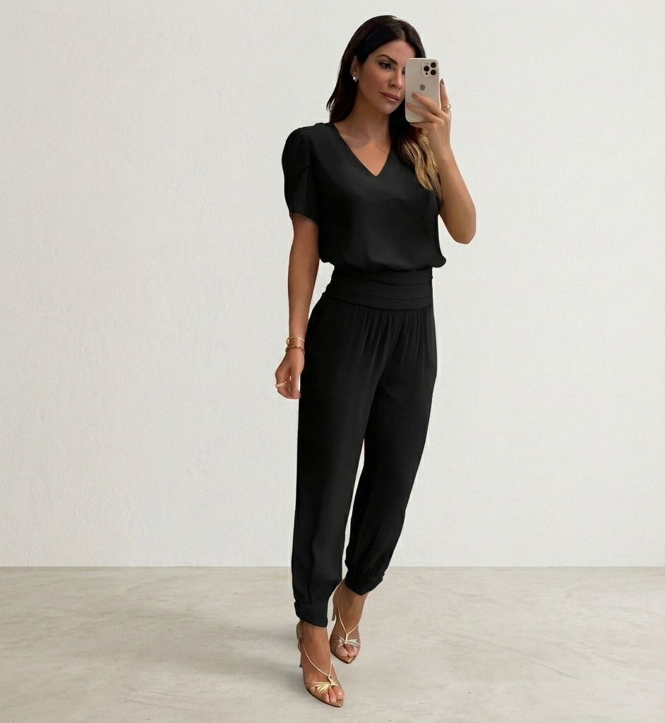 Alexandra | Zestaw bluzka - spodnie