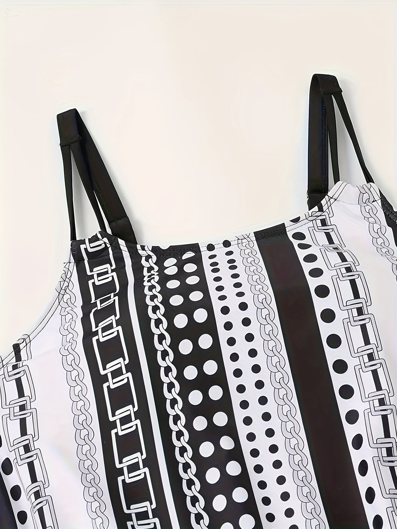 Agnes – Striped Ruffle Tankini Set