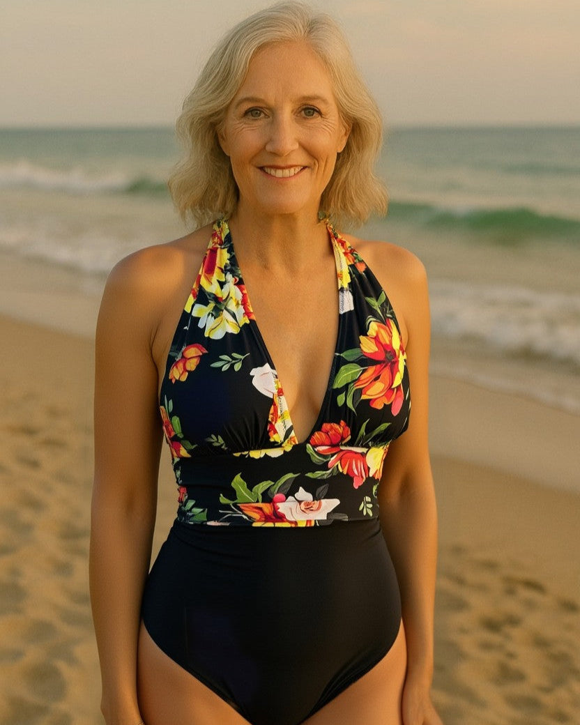 Frances – Floral Elegance Swimsuit
